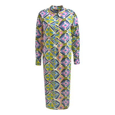 Milano Italy • midi jurk lime print