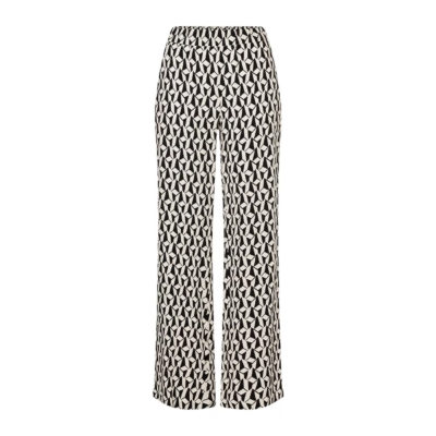 MAC • Chiara pantalon zwart wit geo