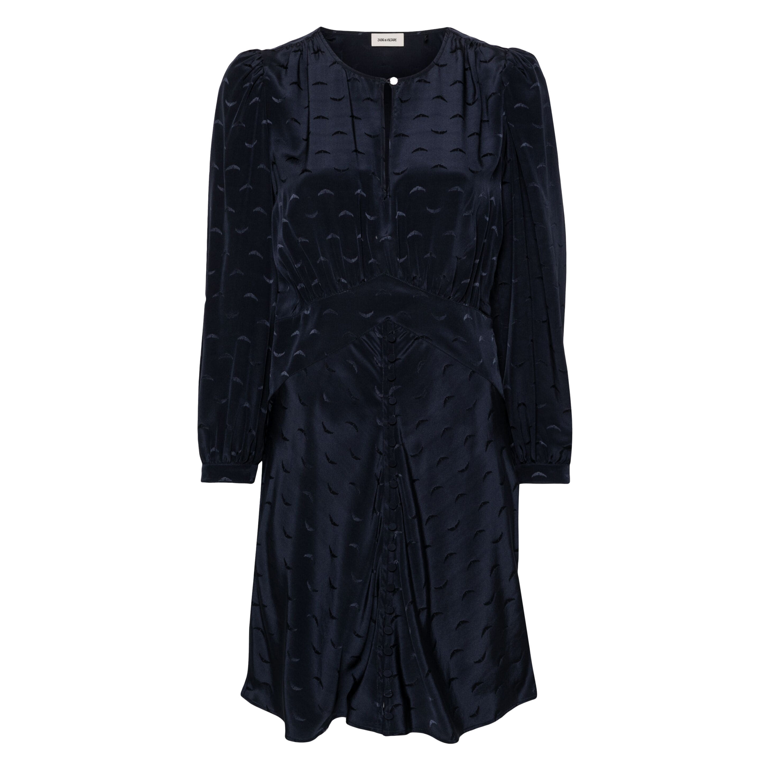Zadig & Voltaire • Donkerblauwe Zijden Jurk • Xs