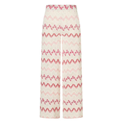MAC • gehaakte Palazzo pantalon roze