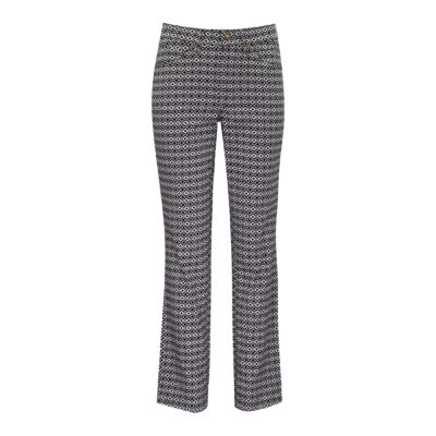 MAC • Melanie jeans grijs zwart motief