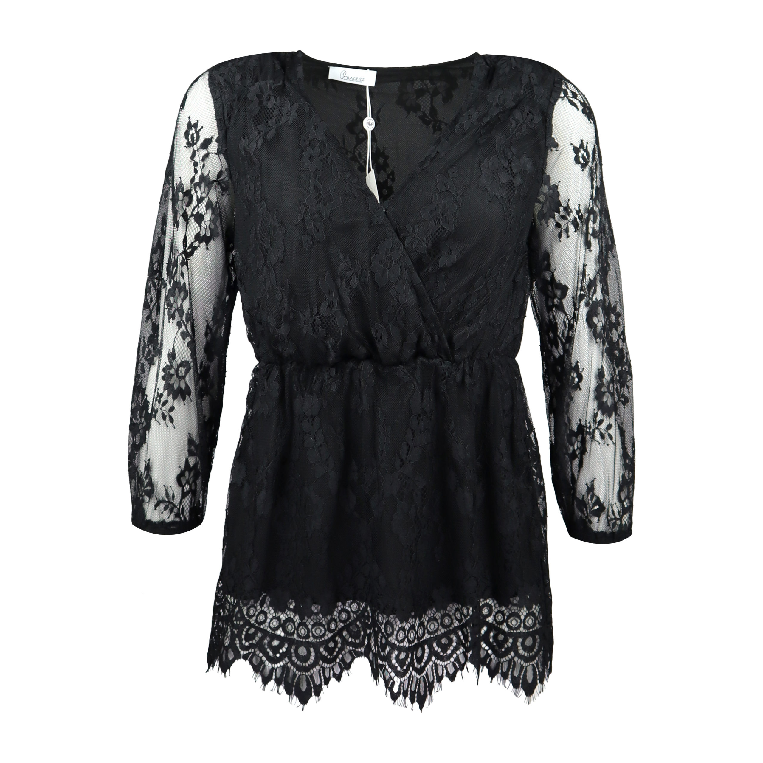 Princess Goes Hollywood • Zwarte Kanten Blouse• 36