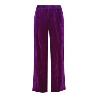 Toupy • paarse velvet broek Voltaire