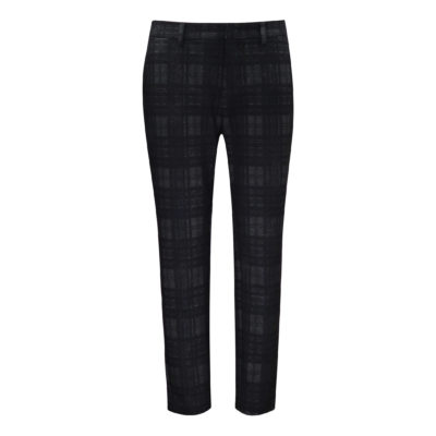 MAC • zwarte geruite pantalon Claris
