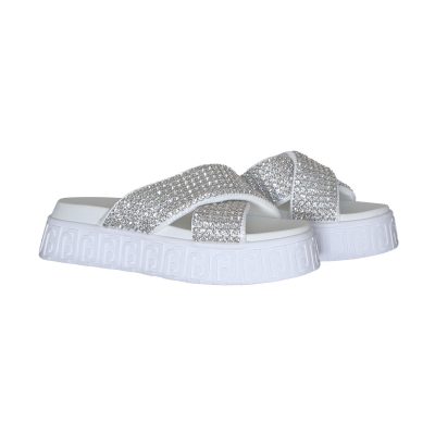 Liu Jo • witte sandalen met strass