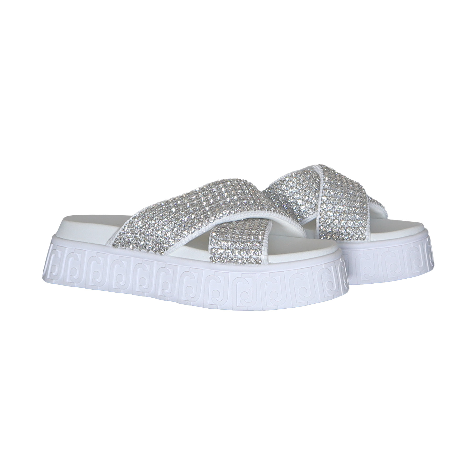 Liu Jo • Witte Sandalen Met Strass • 41