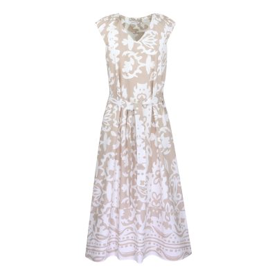 Louis and Mia • wit beige jurk