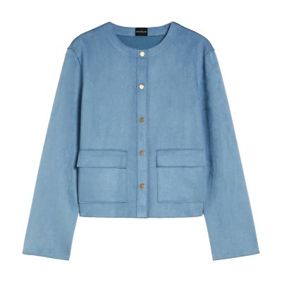 Pennyblack • blauw jasje suèdelook Ardea