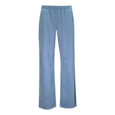 Pennyblack • blauwe pantalon suèdelook