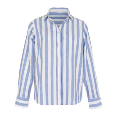 Soluzione • blauw wit gestreepte blouse