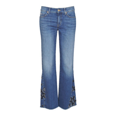 Cambio • blauwe Francesca jeans bloem
