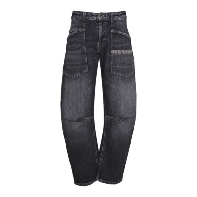 MAC • grijze Baggy glitter jeans