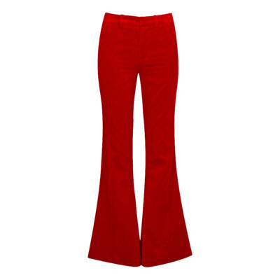 Zadig & Voltaire • pantalon Prevy velvet rood