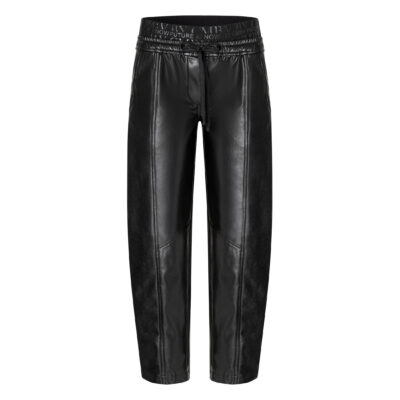 Cambio • zwarte faux leather Eden broek