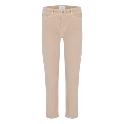 Cambio • beige fluwelen Piper cropped broek