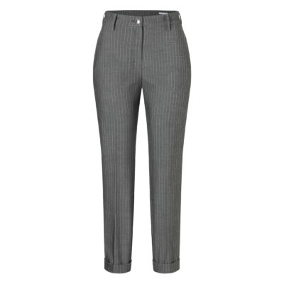 MAC • gestreepte Chino turn up broek