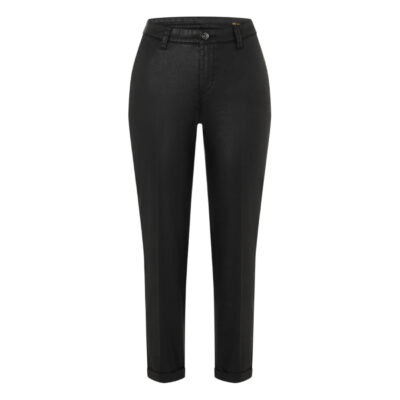 MAC • zwarte Chino turn up broek coated