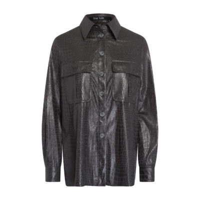 Marc Aurel • zwarte blouse dierenprint