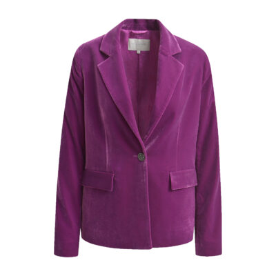Milano Italy • paarse velourse blazer