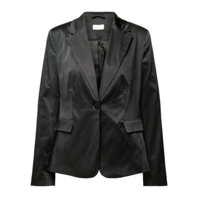 Milano Italy • zwarte satijnen blazer