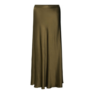 Milano Italy • groene satijnen midi rok