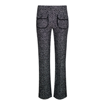 Cambio • zwart witte patched pocket broek