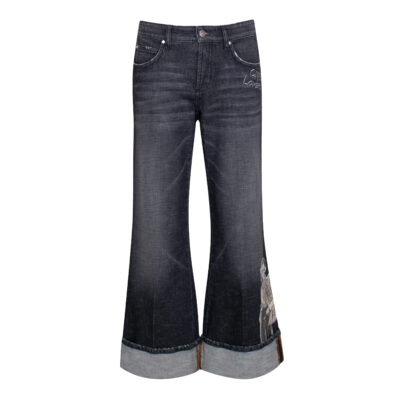 Cambio • grijze Fabienne roll up jeans