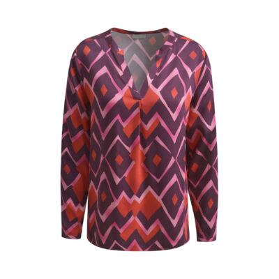 Milano Italy • paarse tuniek zigzag