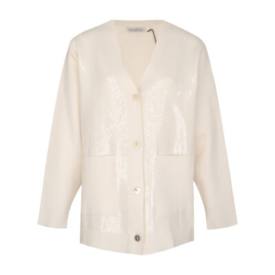 Lola Casademunt • creme vest pailletten