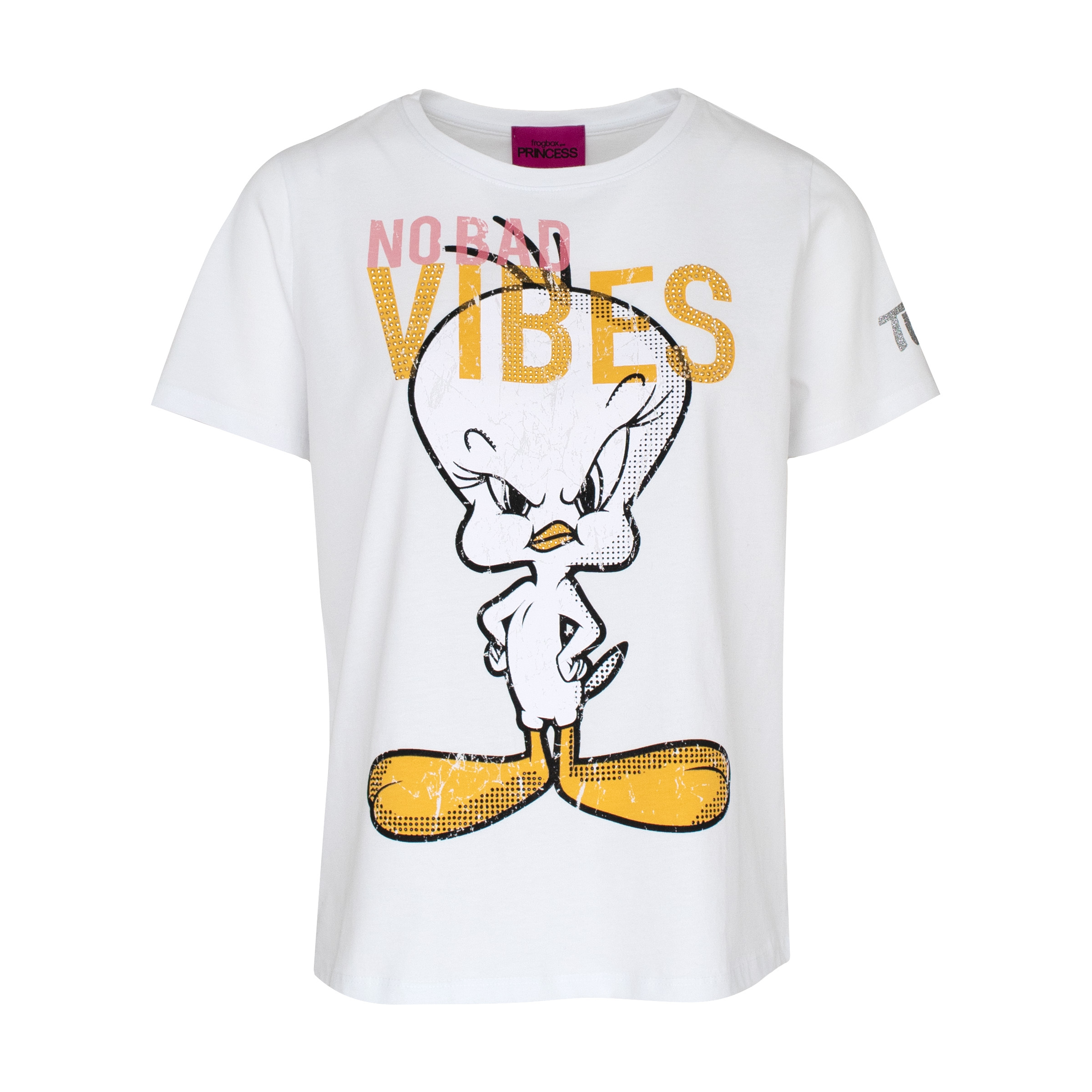 Frogbox • Wit T-shirt No Bad Vibes • 36