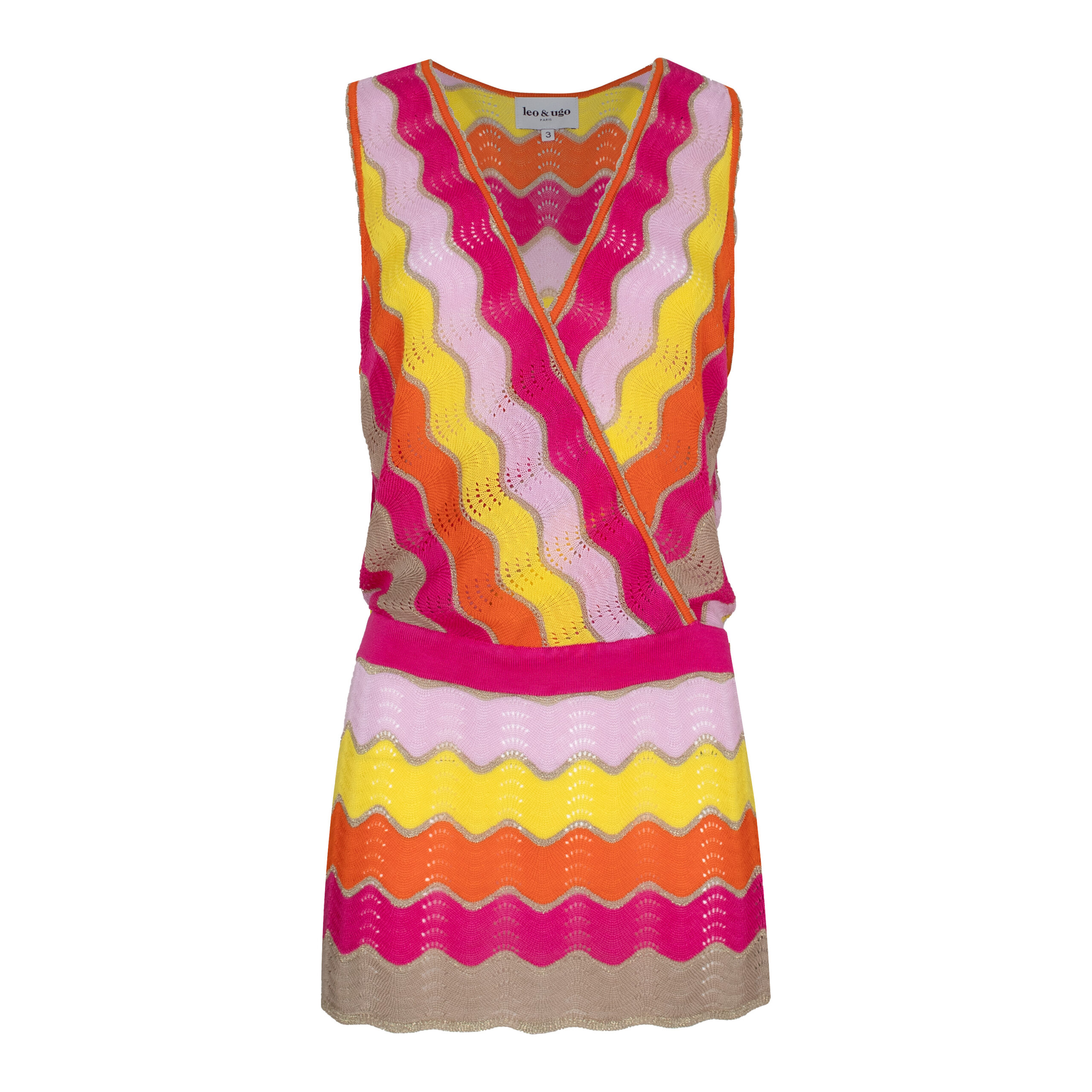 Leo & Ugo • kleurrijke zigzag top • 40 (3)