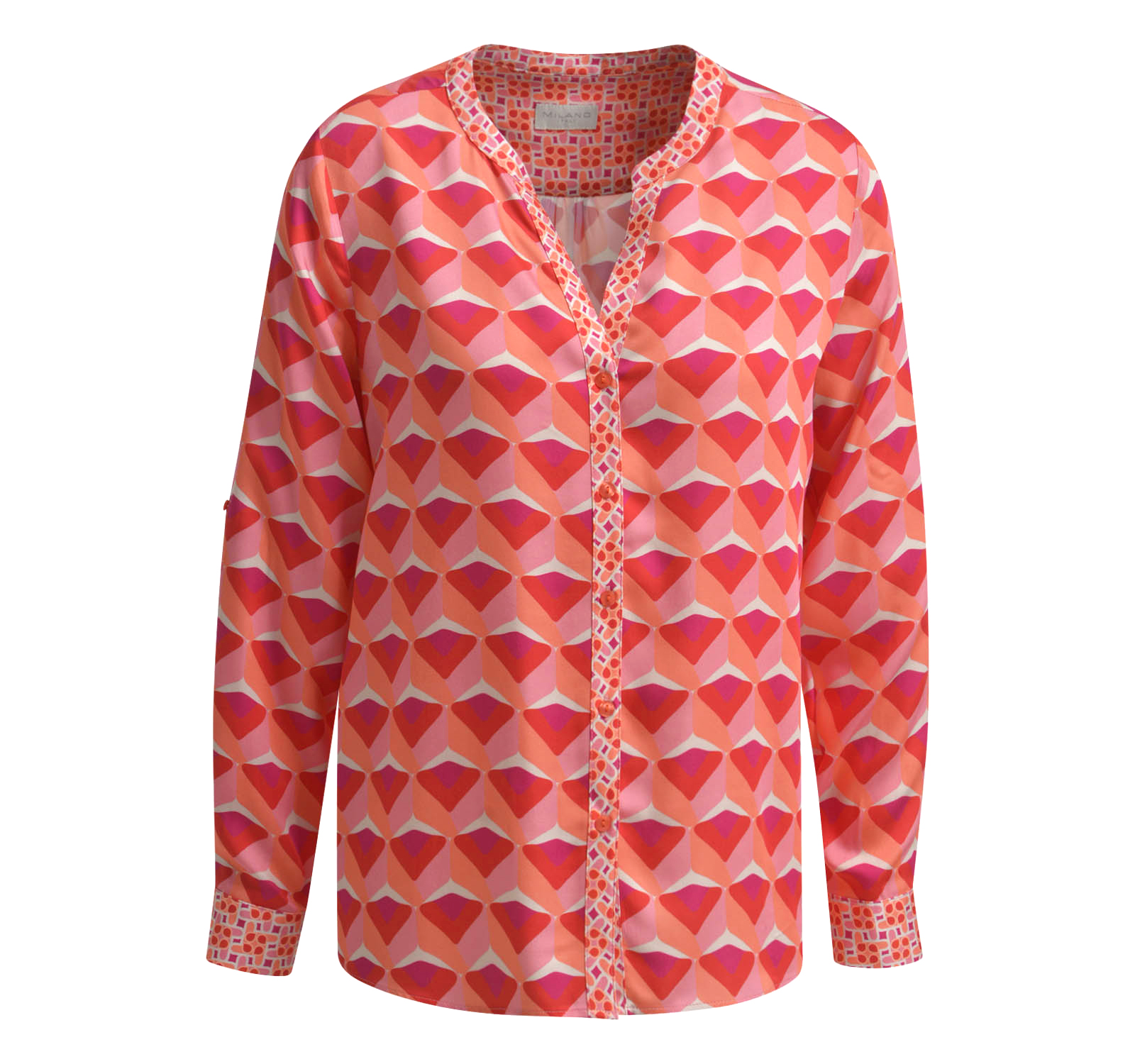 Milano Italy • candy print blouse • 36