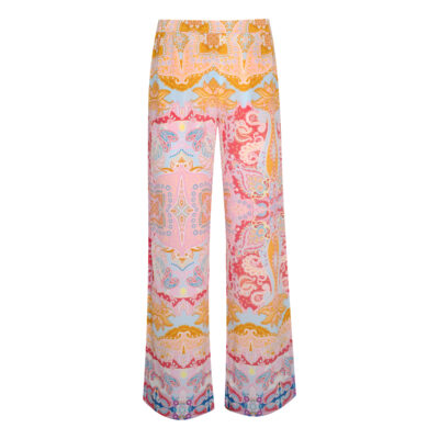 Princess goes Hollywood • roze zijden paisley broek