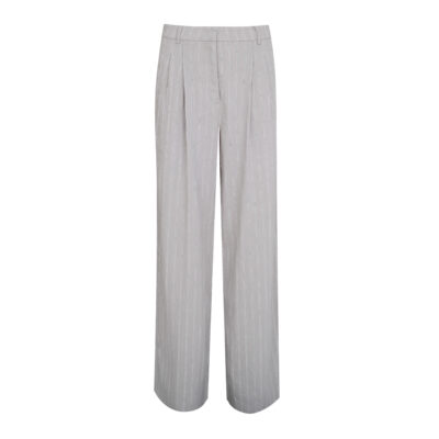 Cambio • gestreepte linnen pantalon