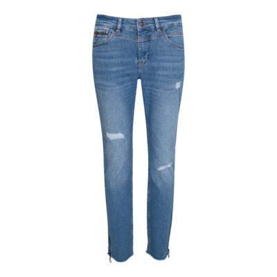 MAC • blauwe Rich Slim Chic jeans destroy